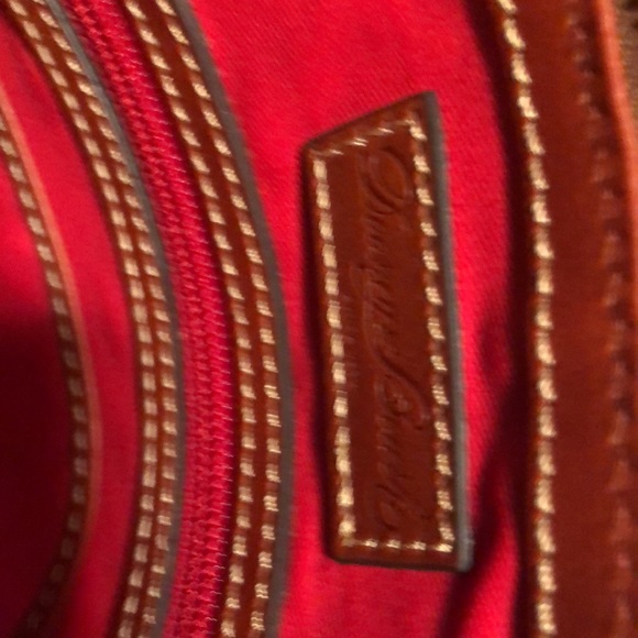 RARE HTF EUC Dooney and Bourke Lizard Leather Zip Zip Satchel crossbody in blush - Picture 9 of 13